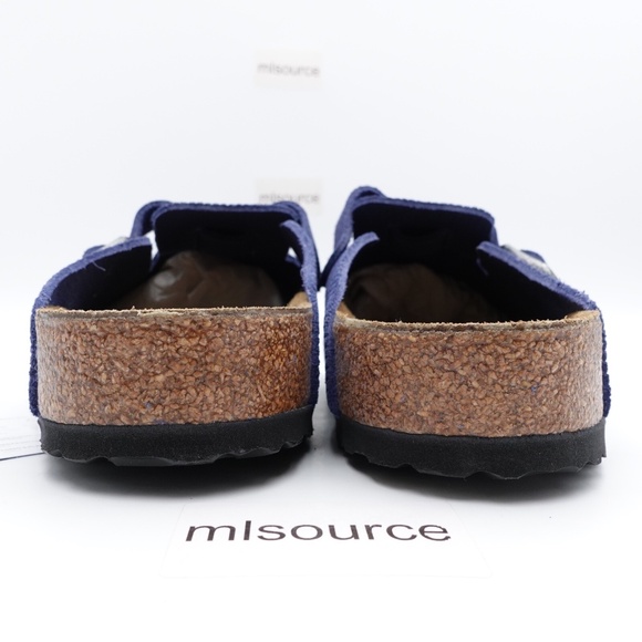 NEW Men's Birkenstock Boston BS Embossed Clog Sandals 1026203 Blue - Picture 4 of 6